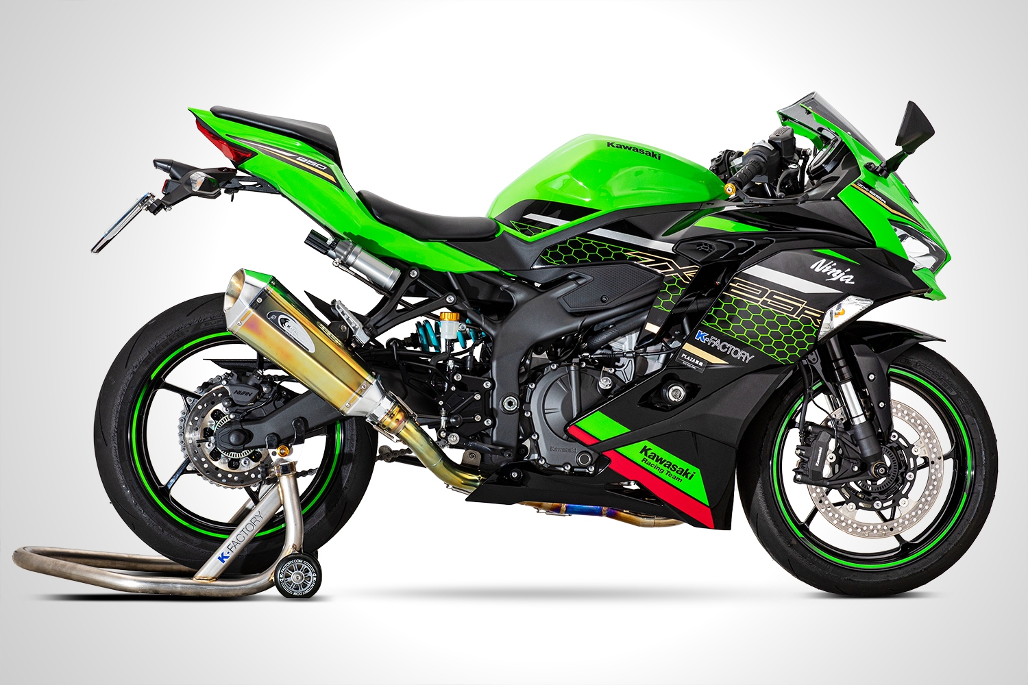 政府認証 ZX-25 ZX4R k-factory チタン マフラーエキパイ素材はチタンになります