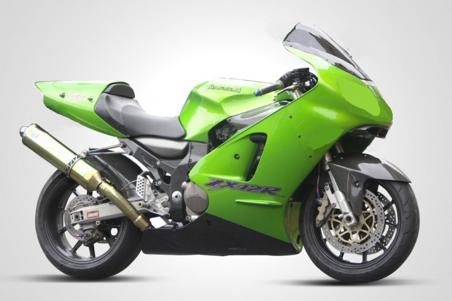 KAWASAKI ZX-12R(00-)用エキゾーストハンガー(シルバー)*