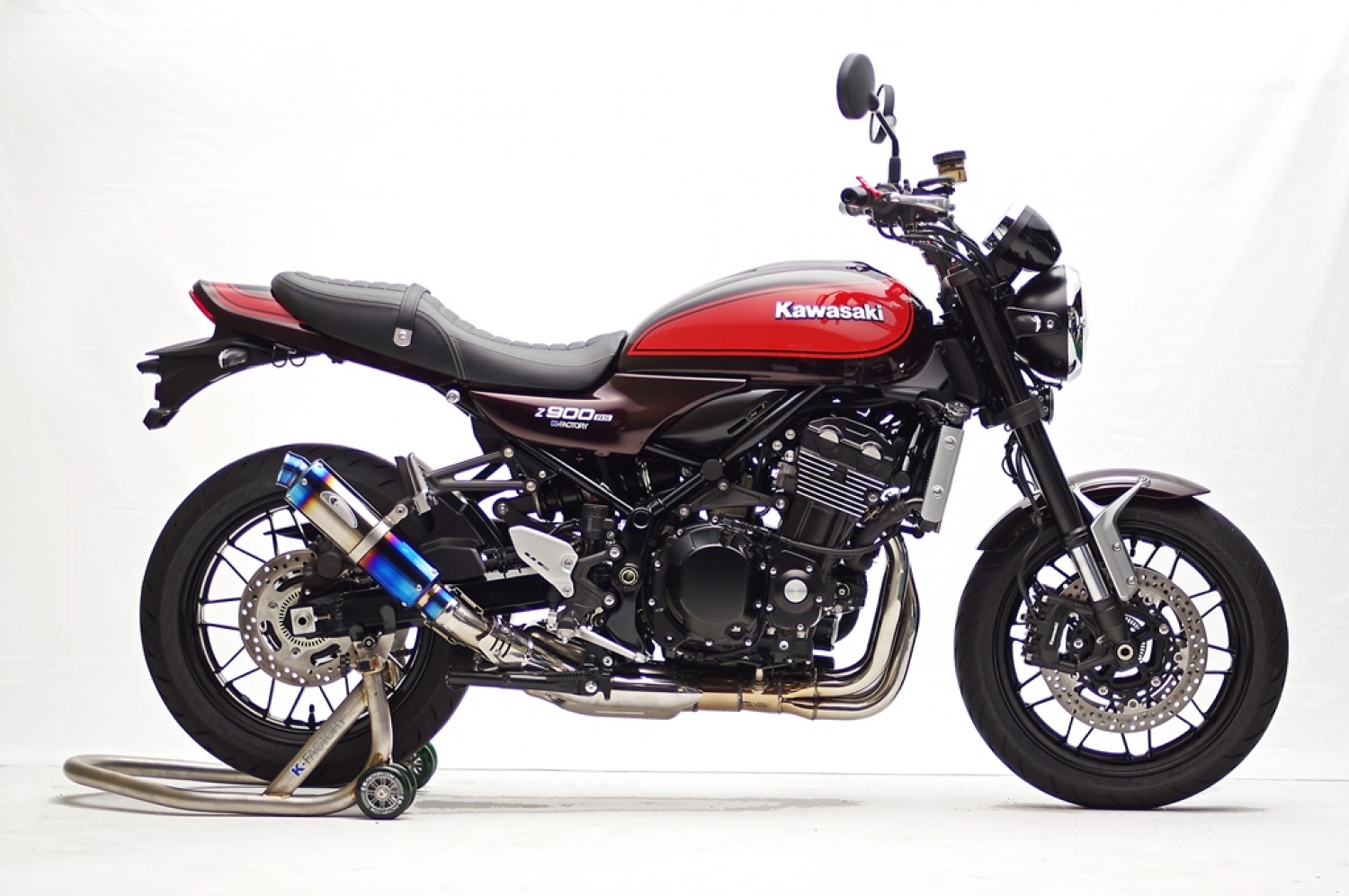 K-FACTORY ONLINE SHOP / STPｽﾘｯﾌﾟｵﾝ/MotoGP ｵｰﾊﾞﾙｻｲﾚﾝｻｰ：車検対応（Z900RS)