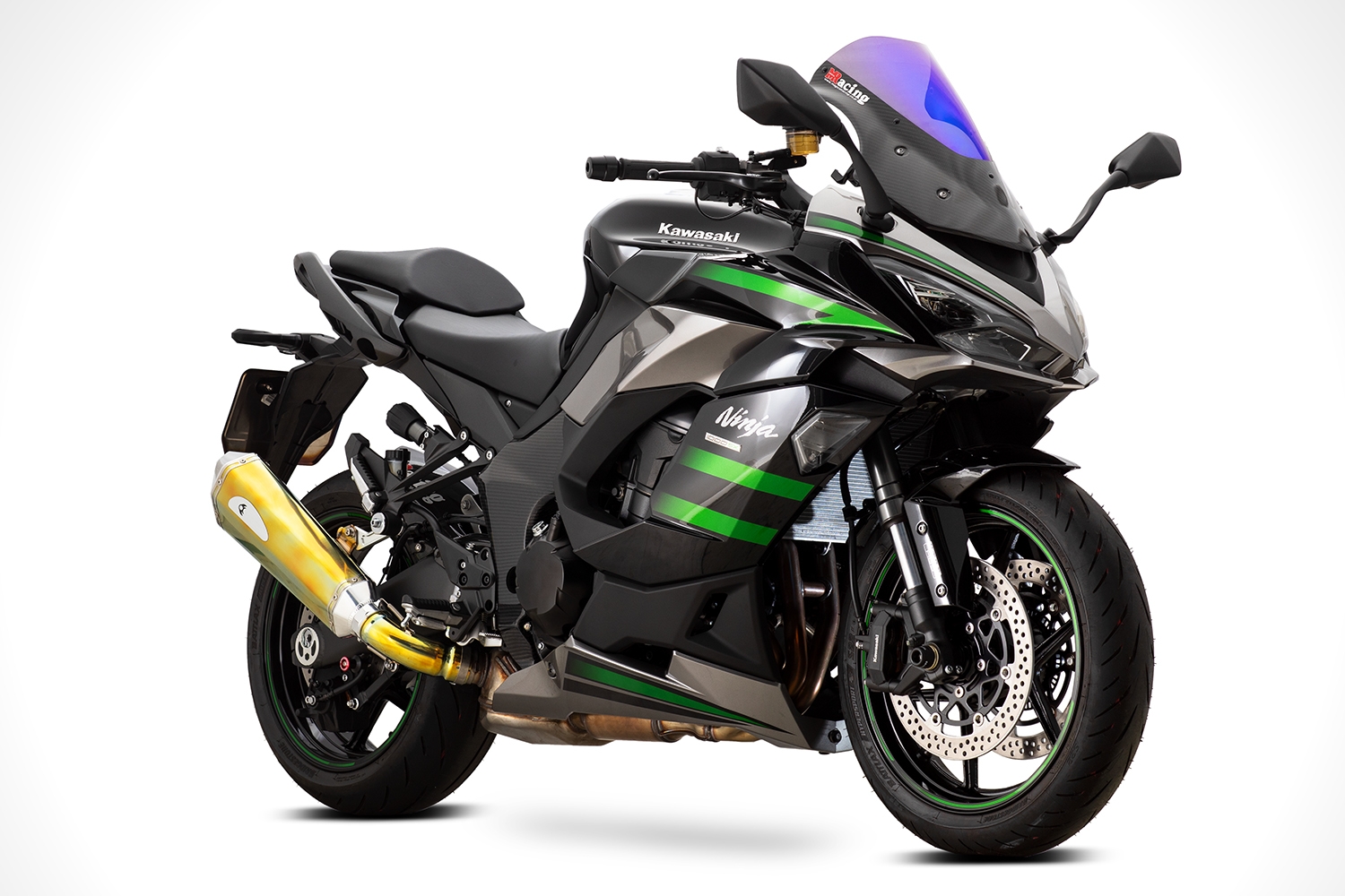 K-FACTORY ONLINE SHOP / チタン製スリップオンマフラー ヘキサゴンサイレンサー：JMCA認証 (NINJA1000SX '20-）